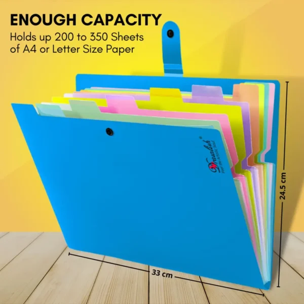 A4 File Folder with 10 Pockets - Image 3