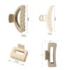 4 Black & Beige Claw Clips - Image 3